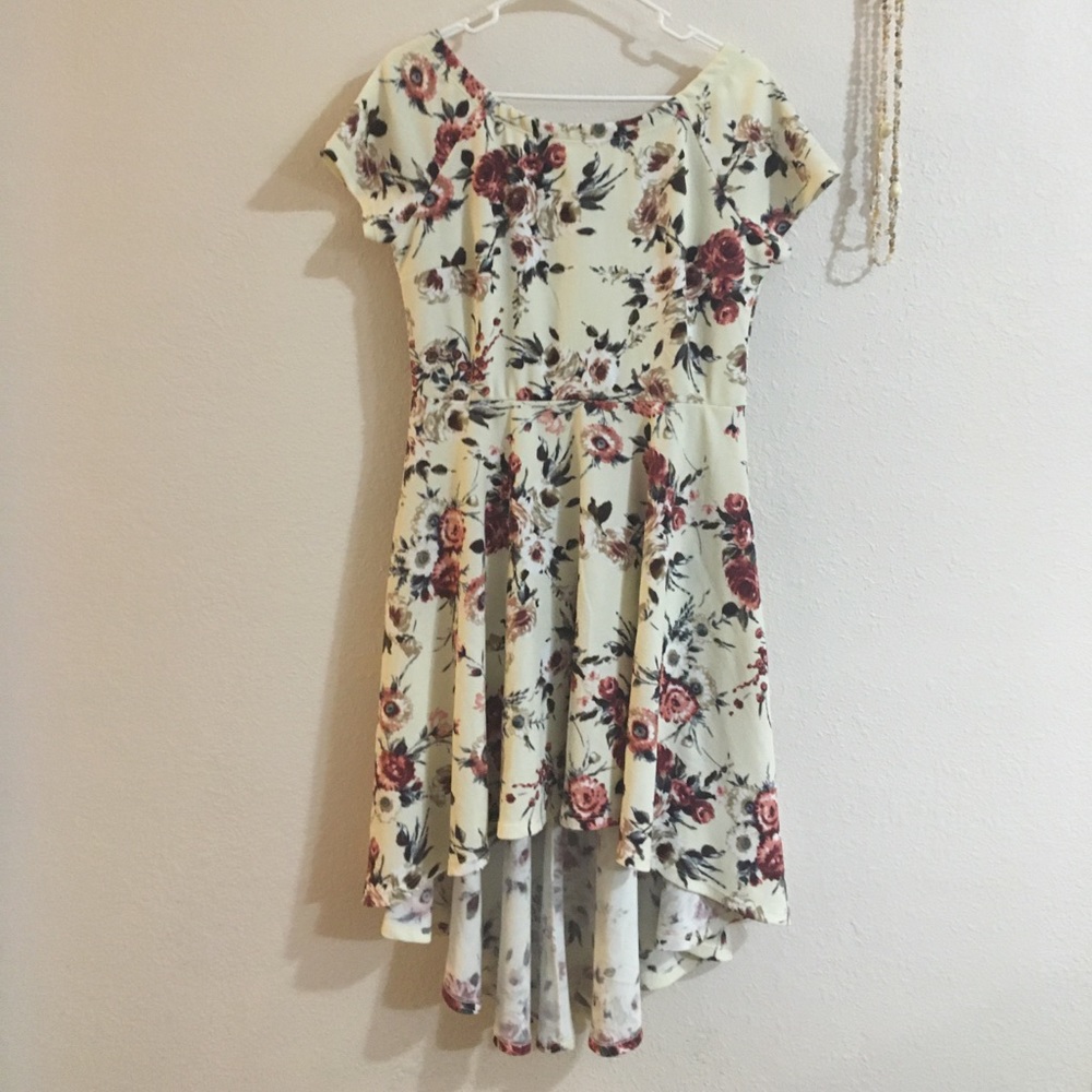 Floral high low dress